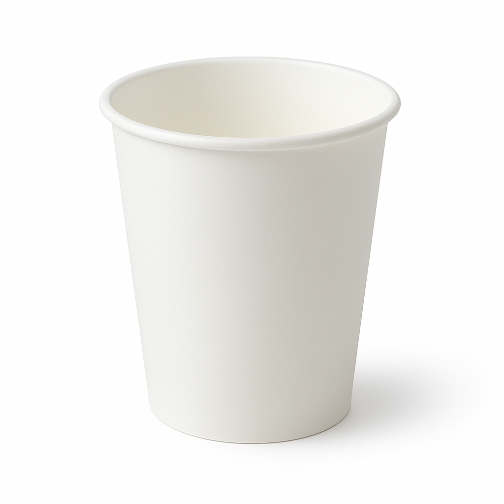10oz Single Wall Cup/Plain White 1000pc/ctn - Foodware Supplies
