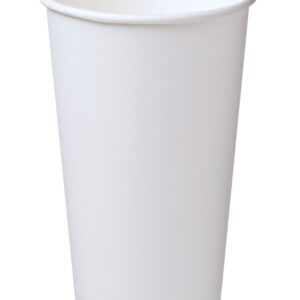 White 16oz Single Wall Paper Coffee Cups (90mm) | Disposable Hot Drink Cups – 1000 Pack