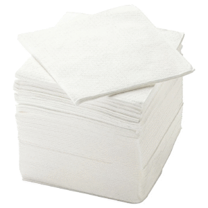 NAPKIN 1PLY WHITE 1/4 FOLD LUNCH (3000ctn)