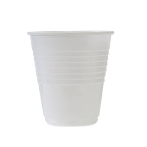 6OZ /180ML WHITE PLASTIC WATER CUP (1000)