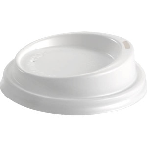 12 OZ WHITE 90mm REGULAR LIDS (1000)