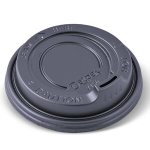12 OZ BLACK 90mm SPOUT LIDS (1000)