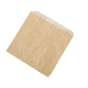 1/2 square brown greaseproof paper bag 145x145mm pack of 500
